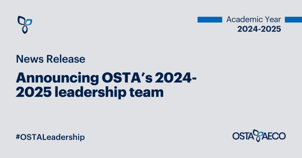 Osta Ribbon Announcing OSTA's 2024-2025 leadership team – OSTA-AECO